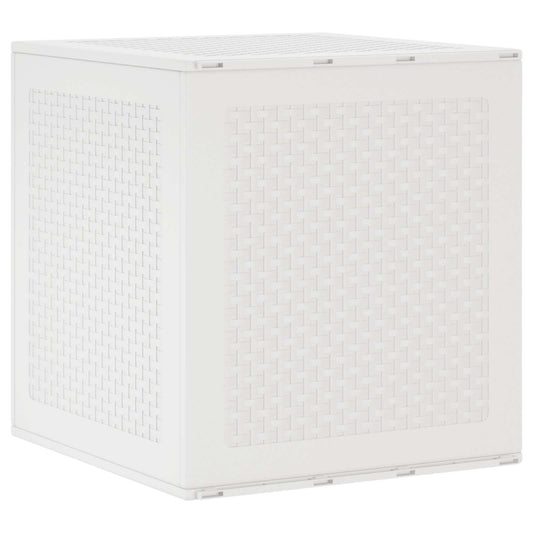 vidaXL Κουτί αποθήκευσης Λευκό 55 x 53 x 57 εκ. Πολυπροπυλένιο
