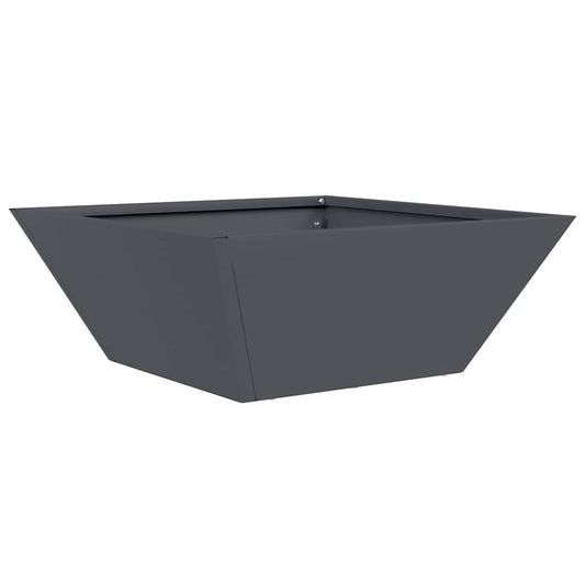 vidaXL Γλάστρα Κήπου Ανθρακί 40 x 40 x 15 cm Ψυχρής έλασης χάλυβας