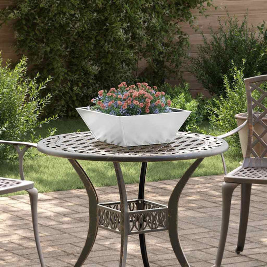 vidaXL Γλάστρα Κήπου 5 pcs Ασημί 40 x 40 x 15 cm Επικαλυμμένος Χάλυβας