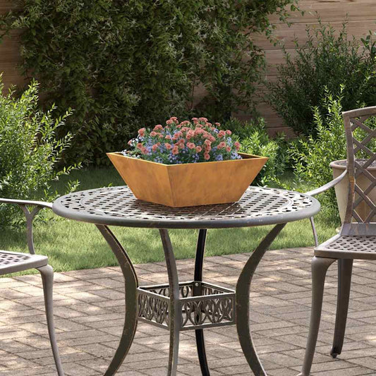 vidaXL Γλάστρα Κήπου 5 pcs Σκ rusty 40 x 40 x 15 cm