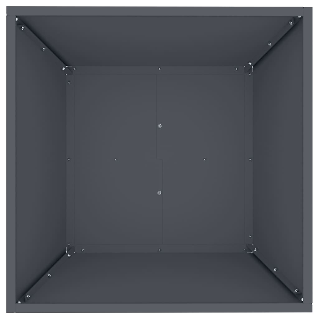 vidaXL Γλάστρα Κήπου 5 pcs Ανθρακί 50 x 50 x 15 cm