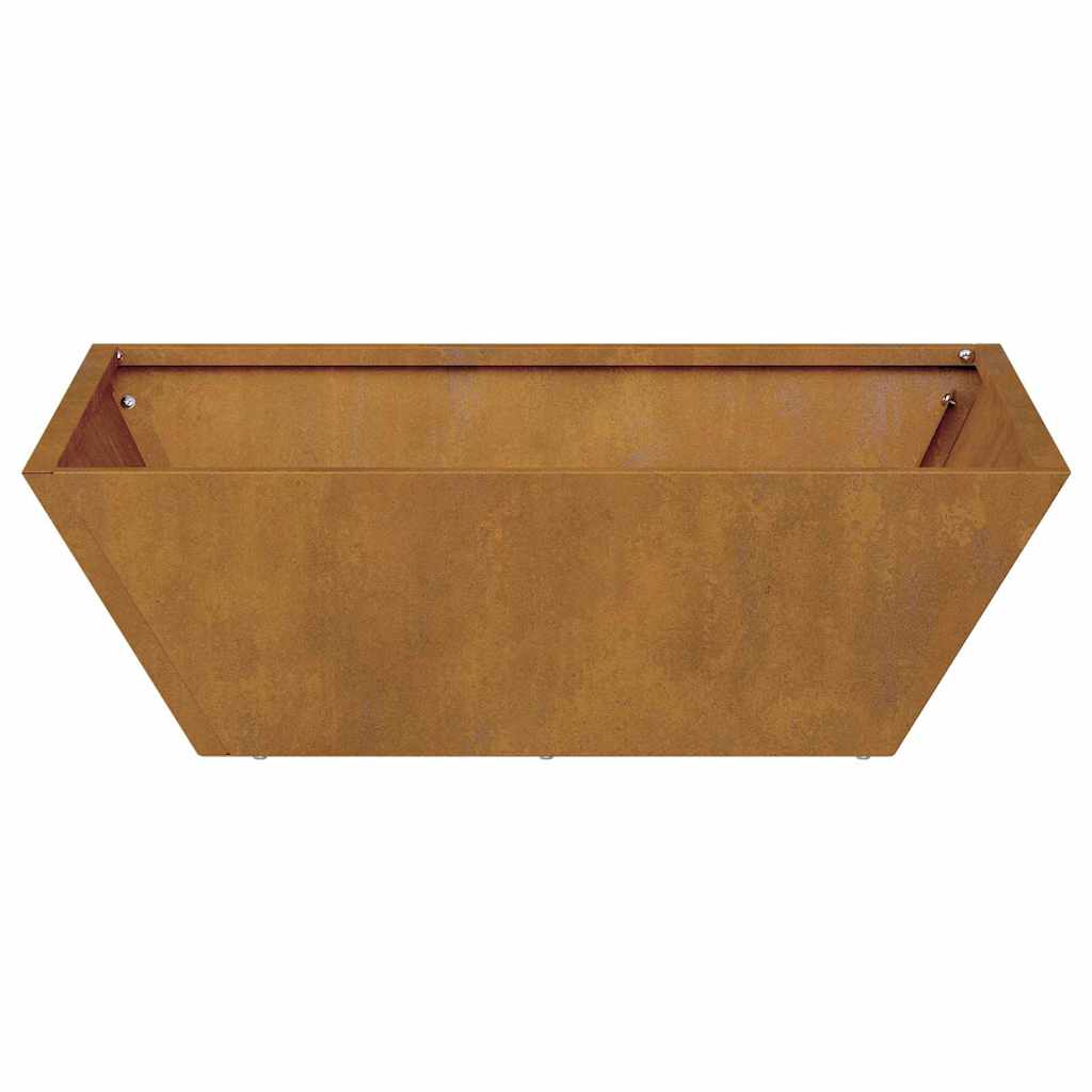 vidaXL Γλάστρα Κήπου Σκ rusty 50 x 50 x 15 cm