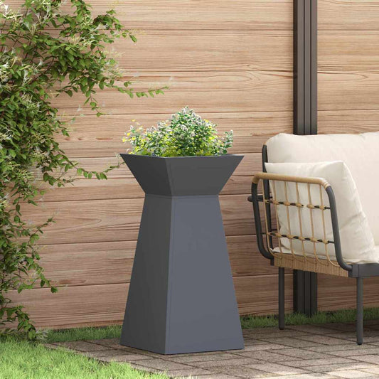 vidaXL Γλάστρα Πυλώνας Ανθρακί 35 x 35 x 73 εκ.