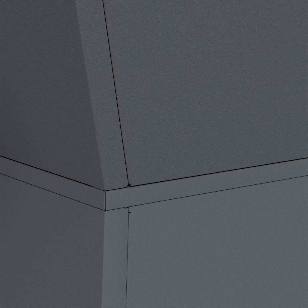 vidaXL Γλάστρα Πυλώνας 2 pcs Ανθρακί 35 x 35 x 73 εκ.