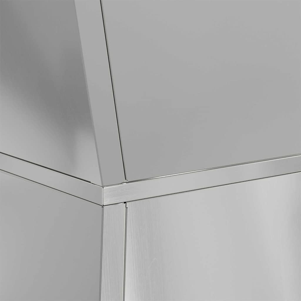 vidaXL Γλάστρα Πυλώνας Ασημί 35 x 35 x 73 εκ.