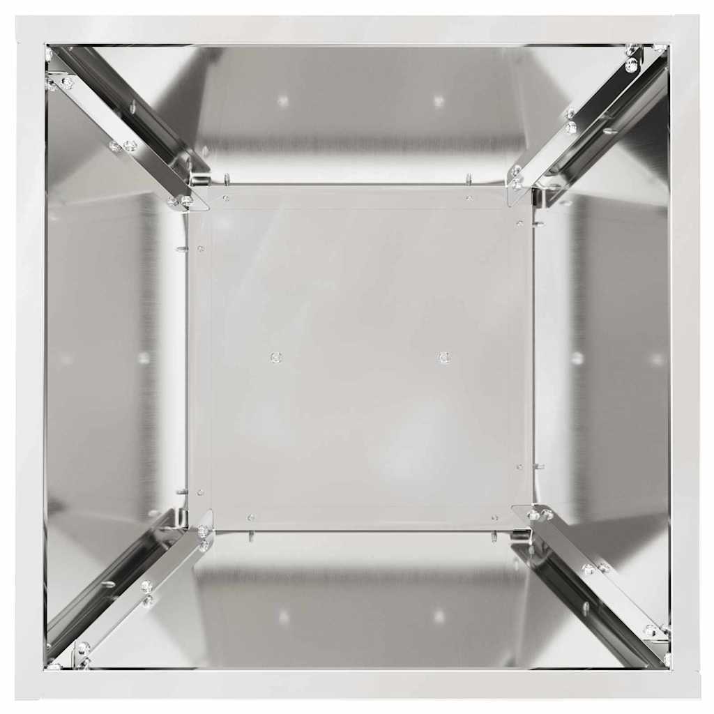 vidaXL Γλάστρα Πυλώνας Ασημί 35 x 35 x 73 εκ.