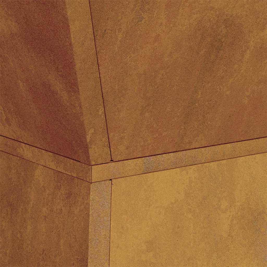 vidaXL Γλάστρα Πυλώνας Ασημί 35 x 35 x 73 εκ.