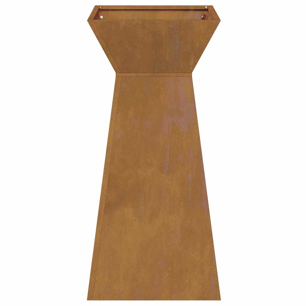 vidaXL Γλάστρα Πυλώνας Ασημί 35 x 35 x 73 εκ.