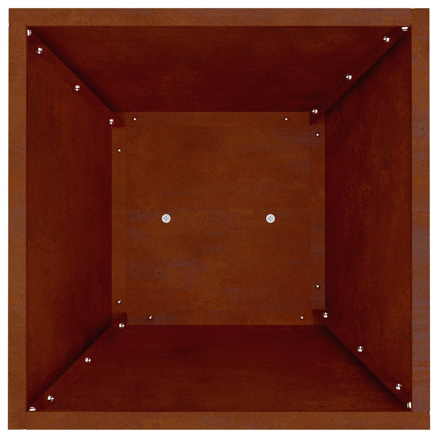 vidaXL Γλάστρα Πυλώνας 2 pcs Ασημί 35 x 35 x 73 εκ.