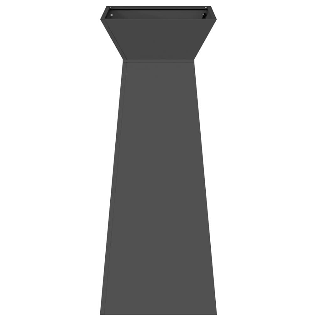 vidaXL Γλάστρα Πυλώνας Μαύρο 40 x 40 x 100 cm