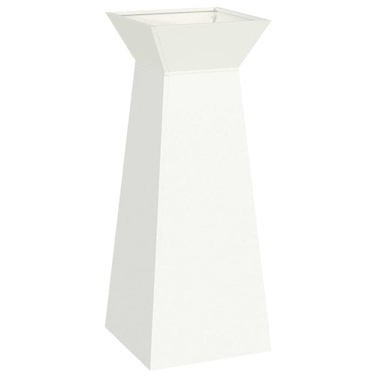 vidaXL Γλάστρα Πυλώνας Λευκό 40 x 40 x 100 cm