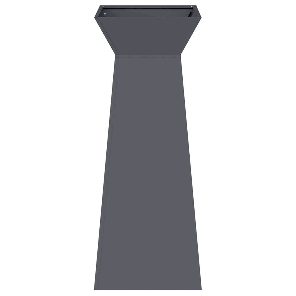 vidaXL Γλάστρα Πυλώνας 2 pcs Ανθρακί 40 x 40 x 100 cm