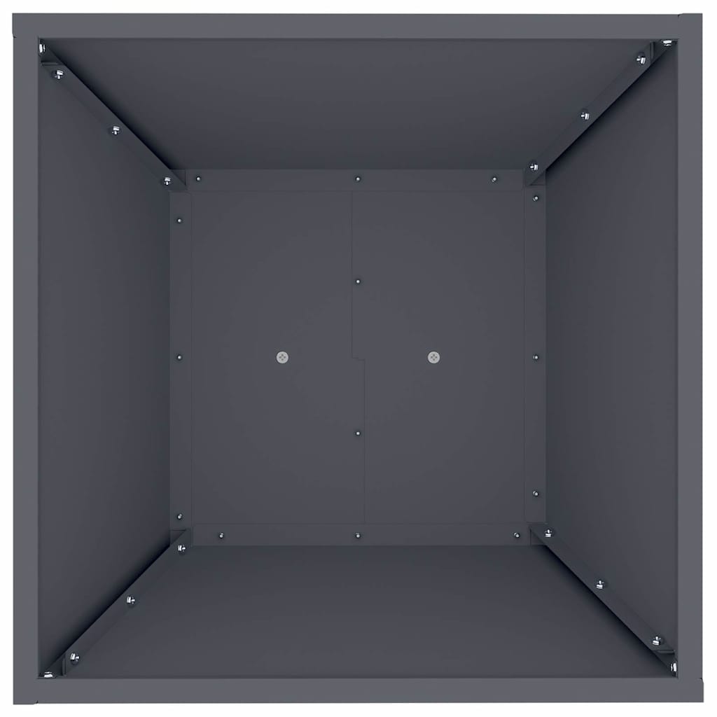 vidaXL Γλάστρα Πυλώνας 2 pcs Ανθρακί 40 x 40 x 100 cm