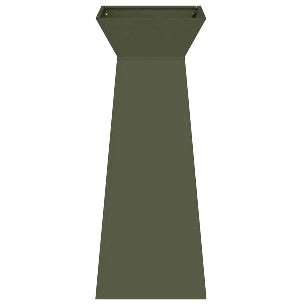 vidaXL Γλάστρα Πυλώνας 2 pcs Ελιά 40 x 40 x 100 cm