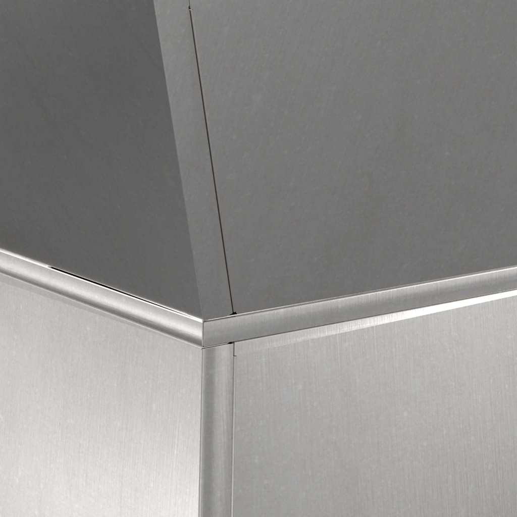 vidaXL Γλάστρα Πυλώνας 2 pcs Ασημί 40 x 40 x 100 cm