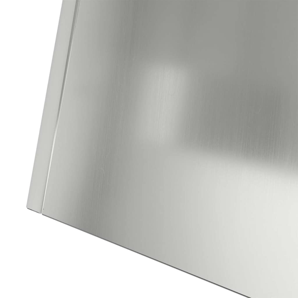 vidaXL Γλάστρα Πυλώνας Ασημί 40 x 40 x 100 cm