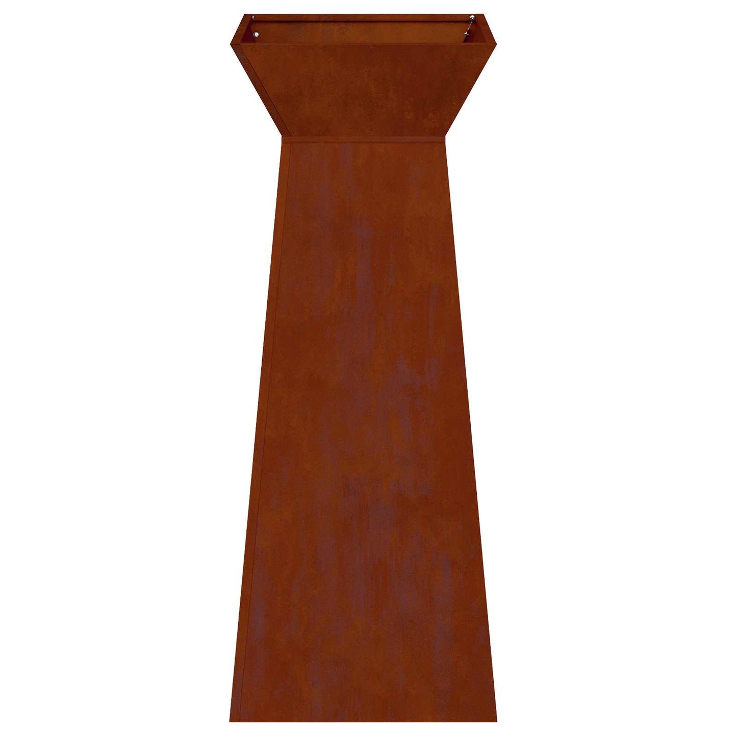 vidaXL Γλάστρα Πυλώνας Ασημί 40 x 40 x 100 cm