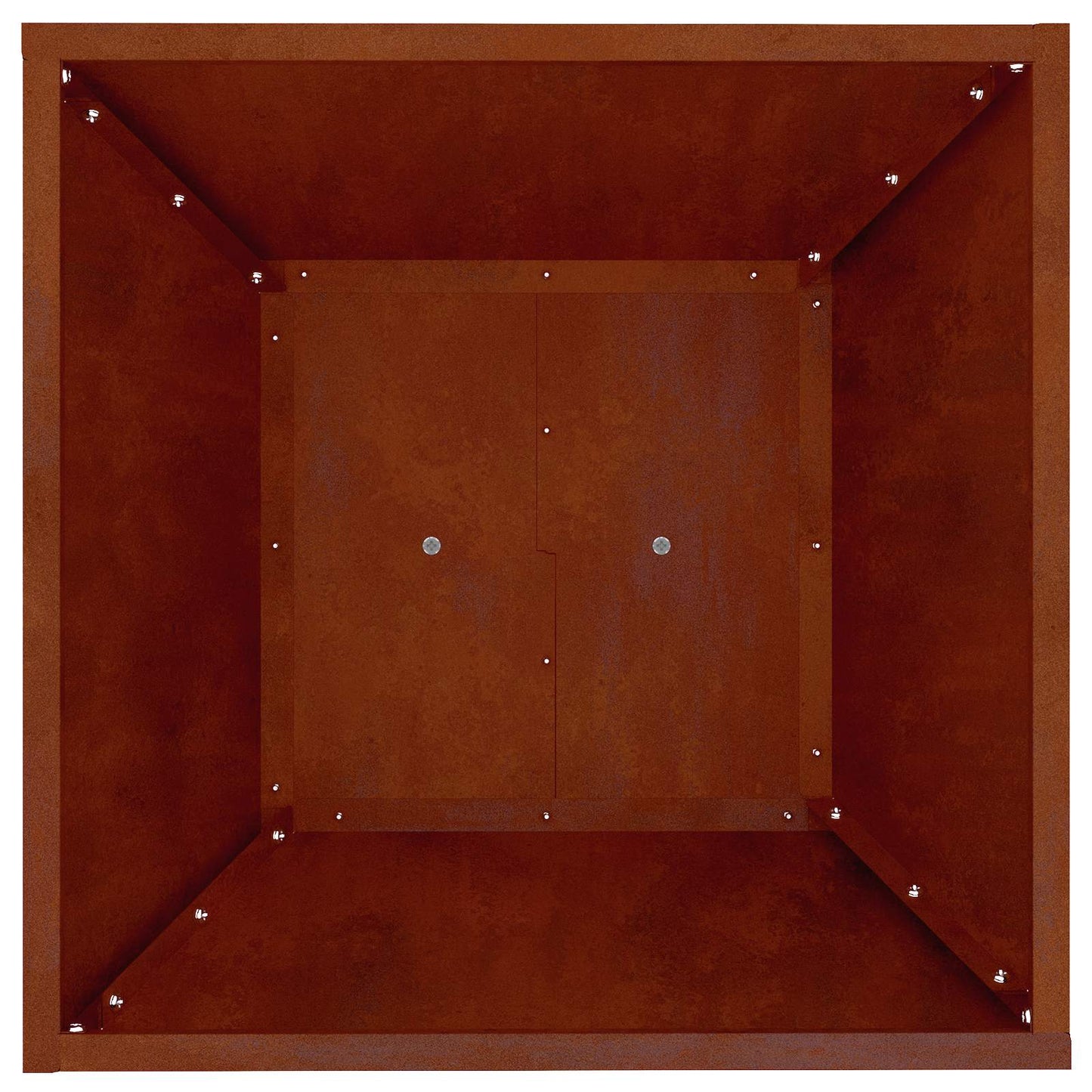 vidaXL Γλάστρα Πυλώνας 2 pcs Ασημί 40 x 40 x 100 cm