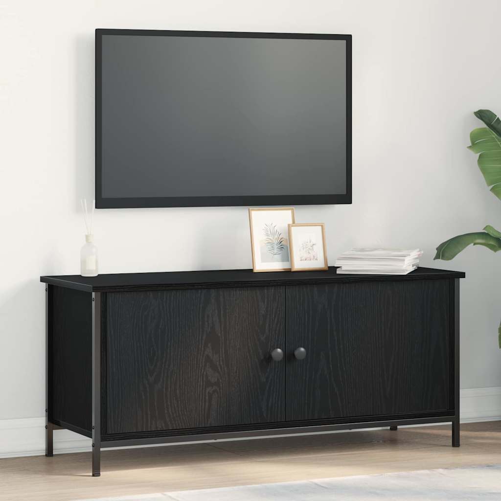 vidaXL Ντουλάπι TV Μαύρη Οξυά 100 x 35 x 45 εκ. Επεξεργασμένο ξύλο