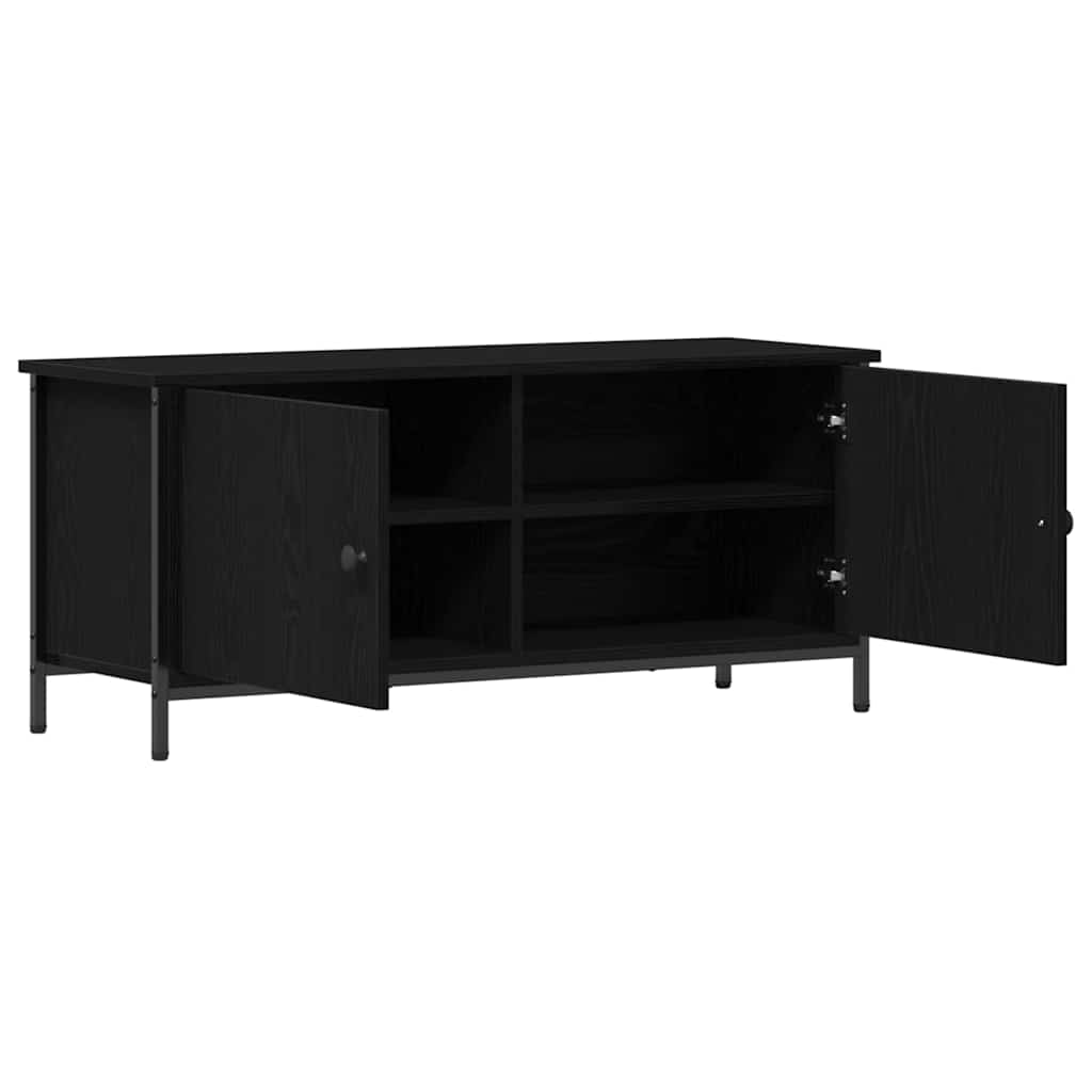vidaXL Ντουλάπι TV Μαύρη Οξυά 100 x 35 x 45 εκ. Επεξεργασμένο ξύλο