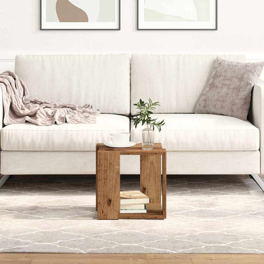 vidaXL Τραπεζάκι σαλονιού Παλιό Ξύλο 32 x 32 x 30 cm