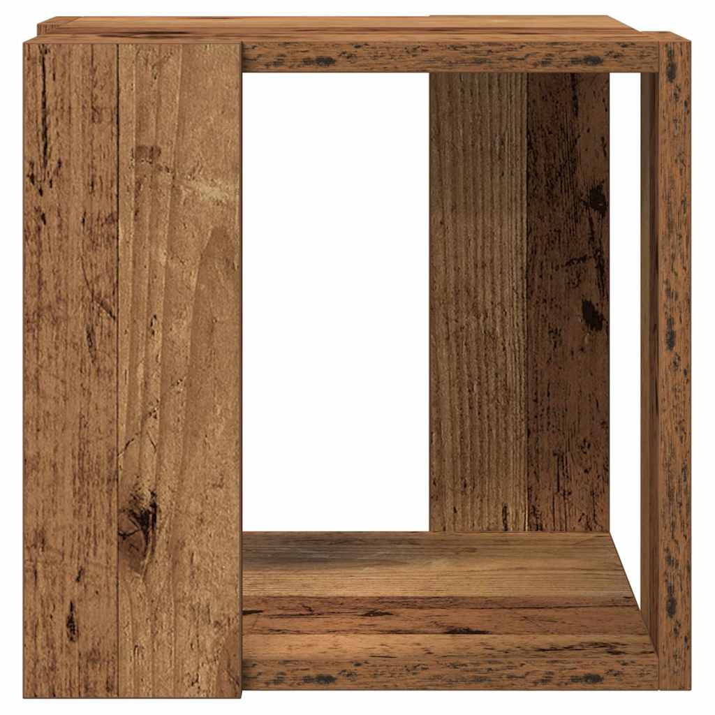 vidaXL Τραπεζάκι σαλονιού Παλιό Ξύλο 32 x 32 x 30 cm