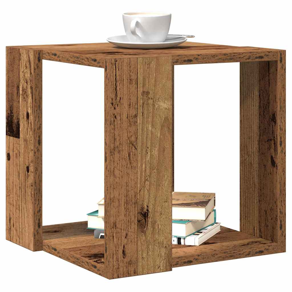 vidaXL Τραπεζάκι σαλονιού Παλιό Ξύλο 32 x 32 x 30 cm