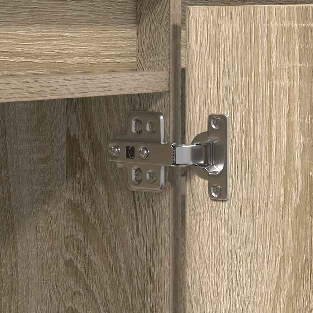 vidaXL Ντουλάπι τηλεόρασης με LED Σολονά Οξιά 180x38x49 εκ. Επεξεργασμένο ξύλο