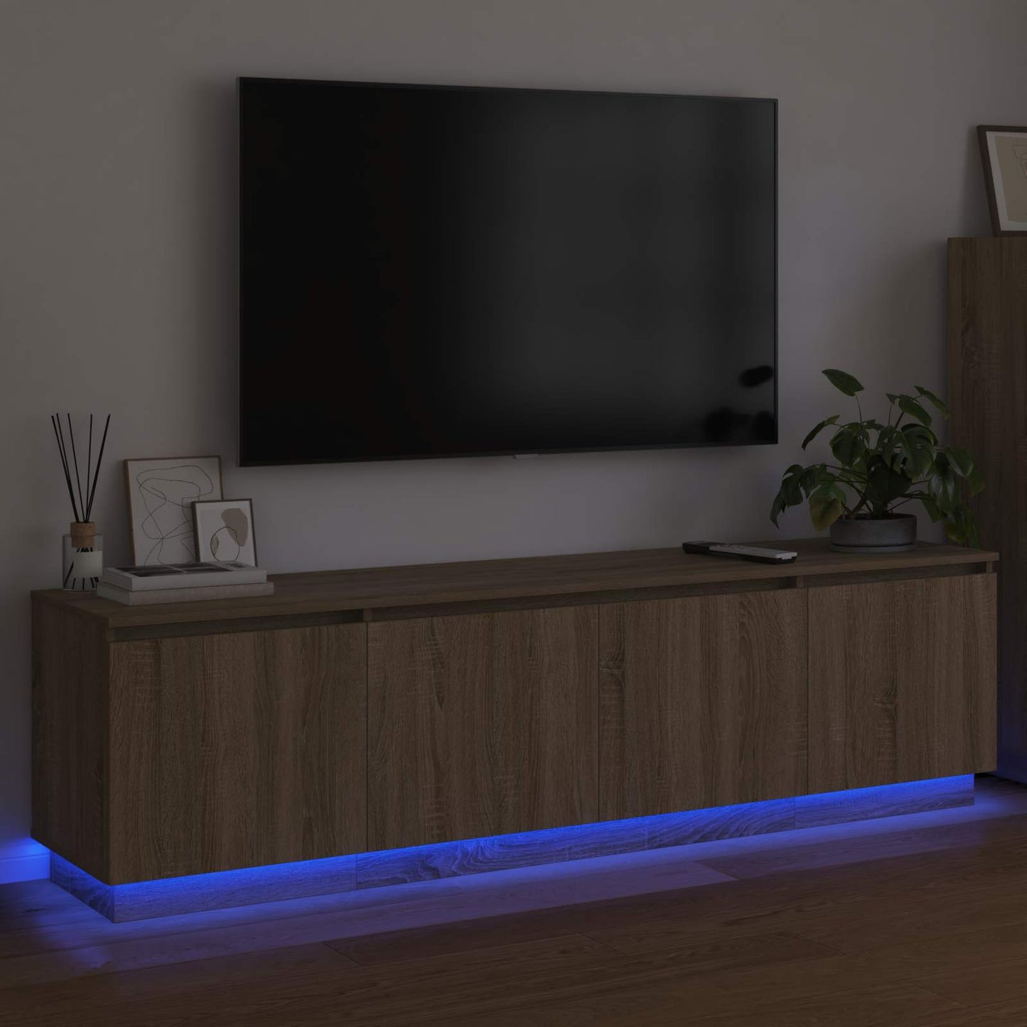 vidaXL Ντουλάπι TV Δρύς Sonoma 180 x 38 x 49 εκ Επεξεργασμένο ξύλο