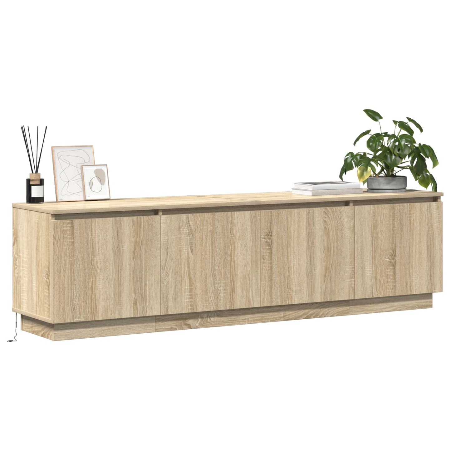 vidaXL Ντουλάπι TV Δρύς Sonoma 180 x 38 x 49 εκ Επεξεργασμένο ξύλο