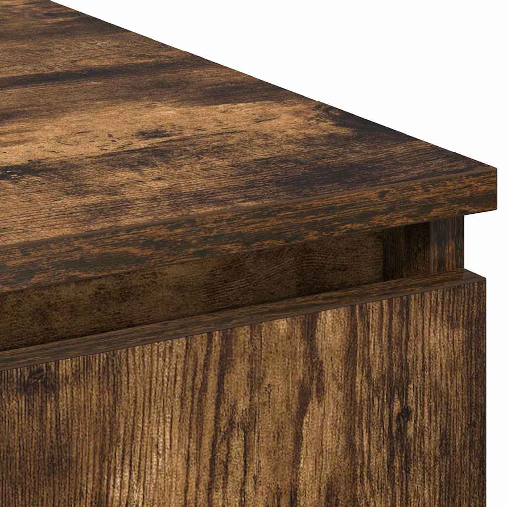 vidaXL Ντουλάπα Τηλεόρασης με LED Καπνιστής Δρυός 180x38x49 cm Επεξεργασμένο Ξύλο