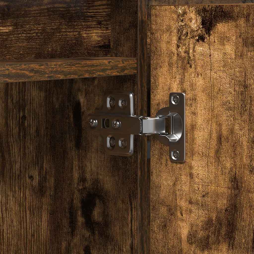 vidaXL Ντουλάπι TV Καπνιστό Δρύς 180 x 38 x 49 εκ Επεξεργασμένο ξύλο