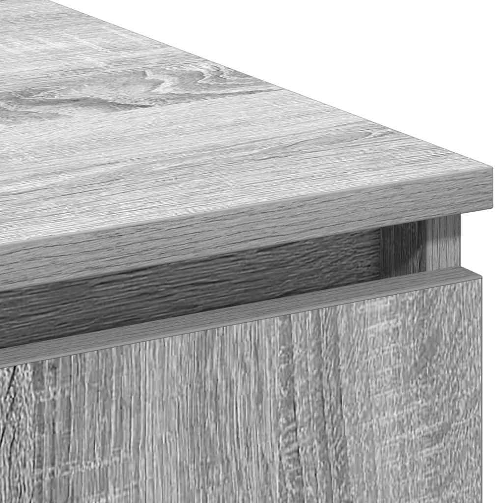 vidaXL Ντουλάπι ΤV με LED Γκρι Σονόμα 180x38x49 cm Επεξεργασμένο Ξύλο