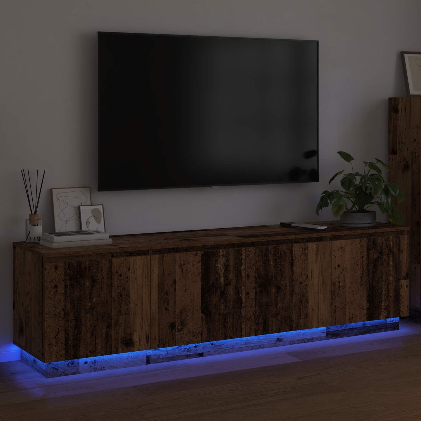vidaXL Ντουλάπι TV Παλιό Ξύλο 180 x 38 x 49 εκ Επεξεργασμένο ξύλο