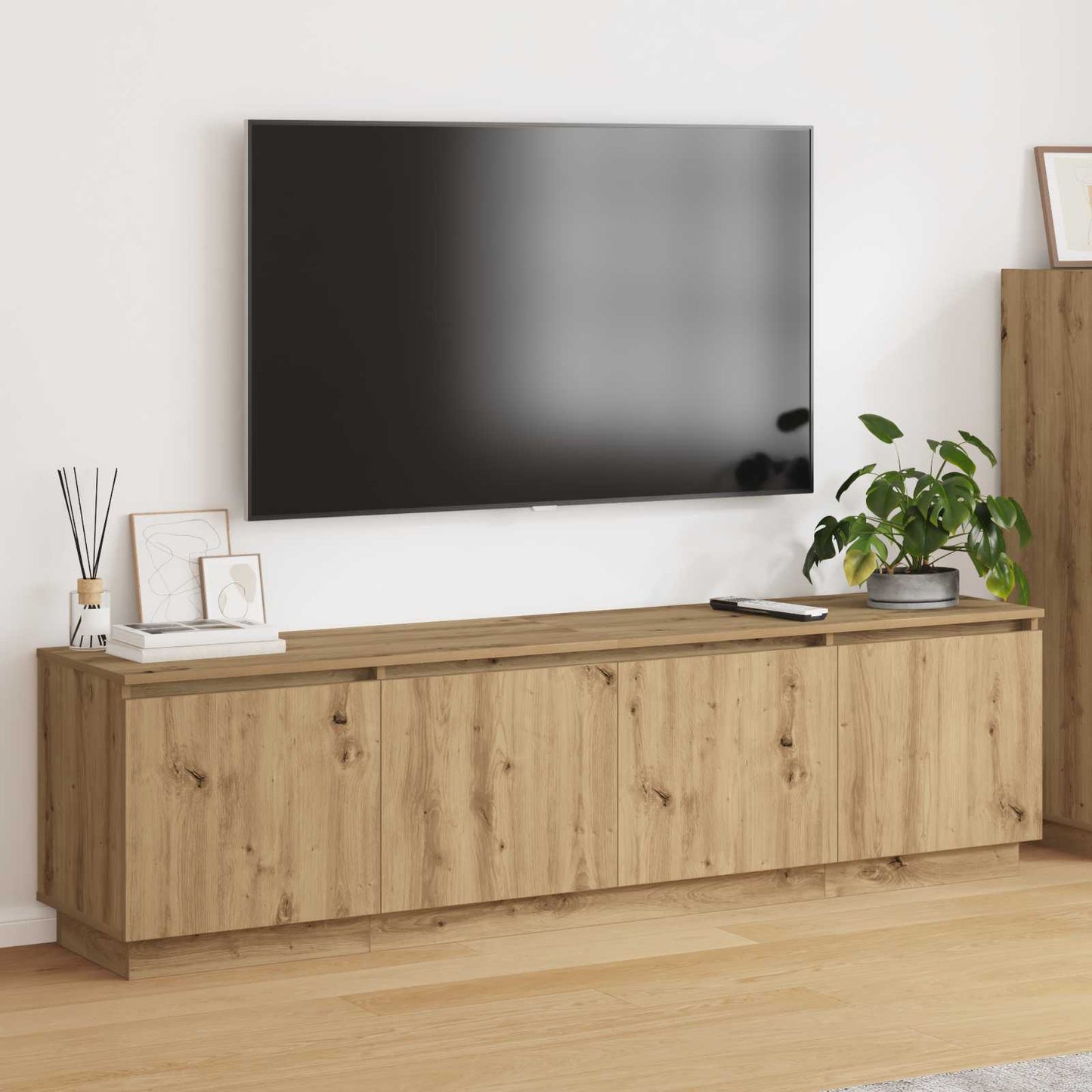 vidaXL Ντουλάπι TV 180 x 38 x 49 εκ Artisan Oak Επεξεργασμένο Ξύλο