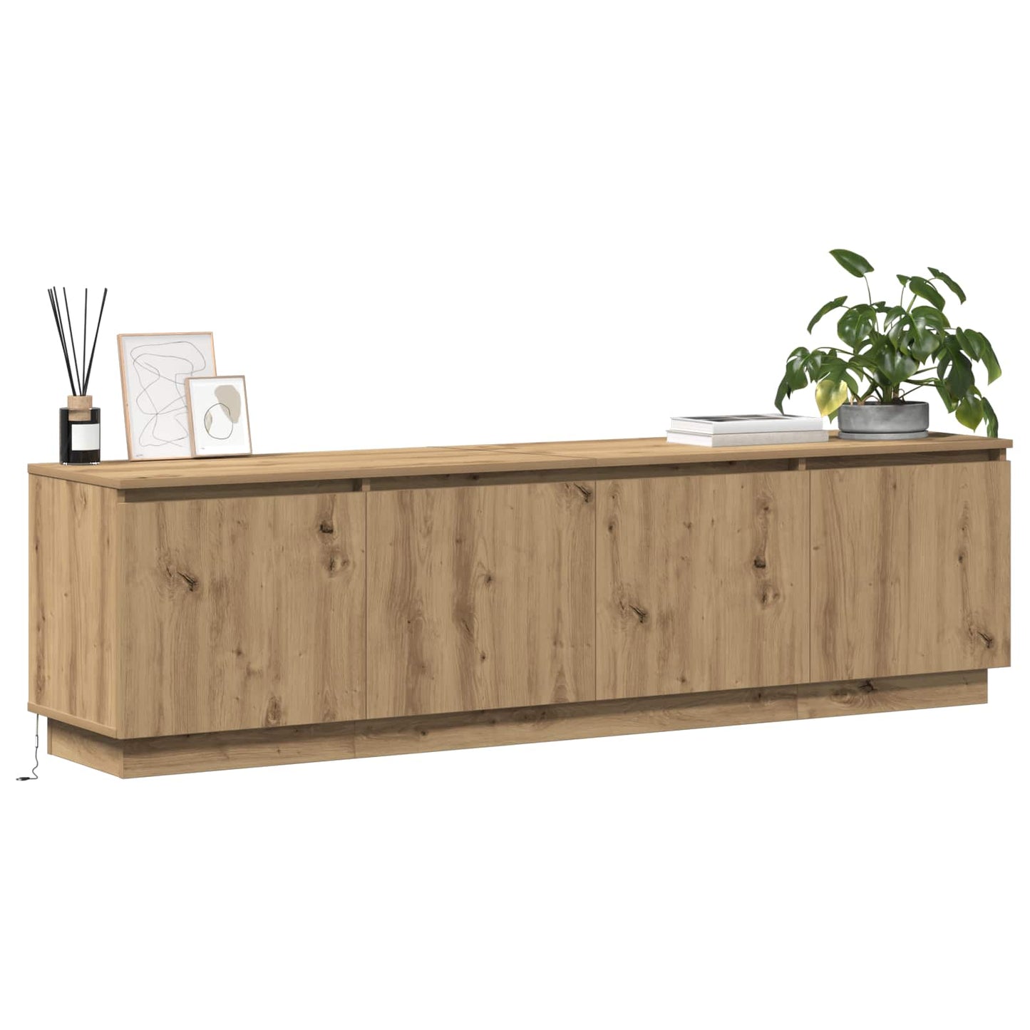 vidaXL Ντουλάπι TV 180 x 38 x 49 εκ Artisan Oak Επεξεργασμένο Ξύλο