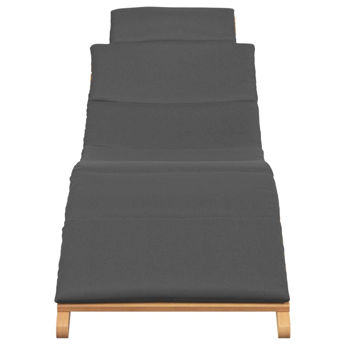 vidaXL Καλοκαιρινή Ξαπλώστρα Καφέ 198 x 55 x 58,5 εκ Στερεό Ξύλο Τίκ