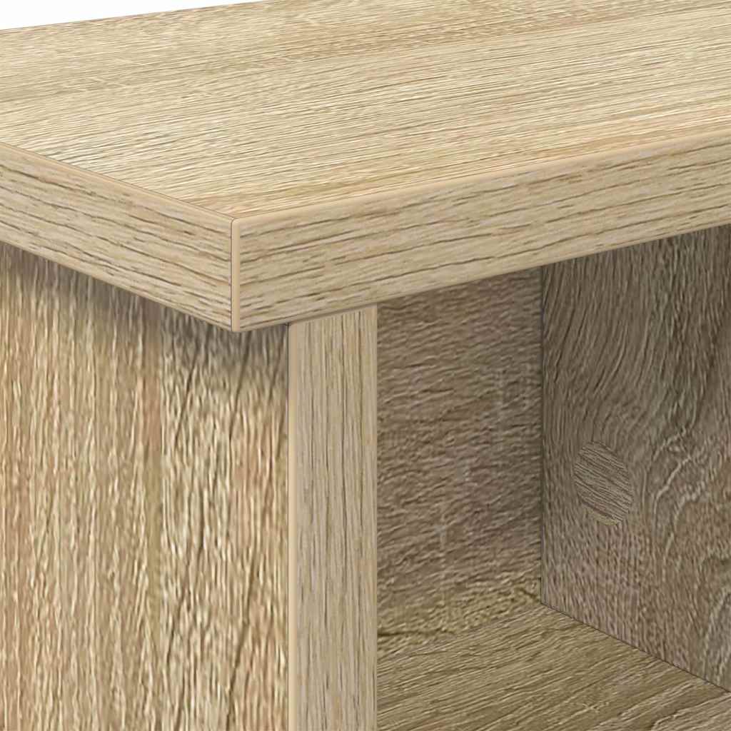 vidaXL Τοίχου Κρεμάστρα Επιτοίχιο Δρύς Sonoma 50 x 16 x 26 εκ