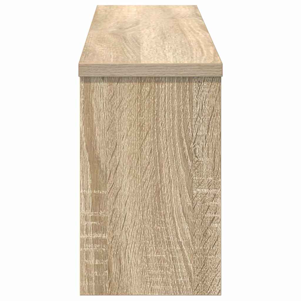 vidaXL Τοίχου Κρεμάστρα Επιτοίχιο Δρύς Sonoma 75 x 16 x 26 εκ