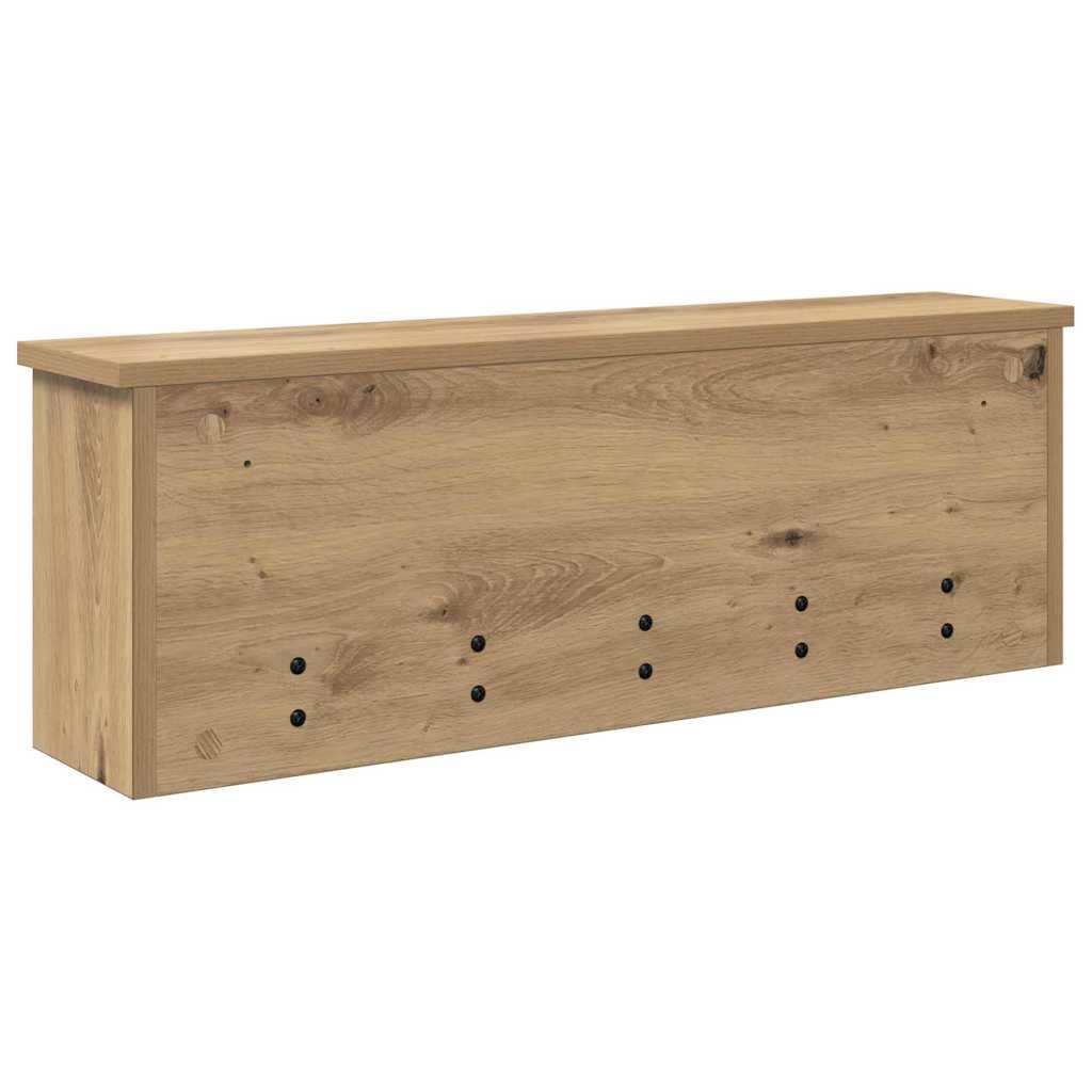 vidaXL Τοίχου Κρεμάστρα Επιτοίχιο Artisan Oak 75 x 16 x 26 εκ