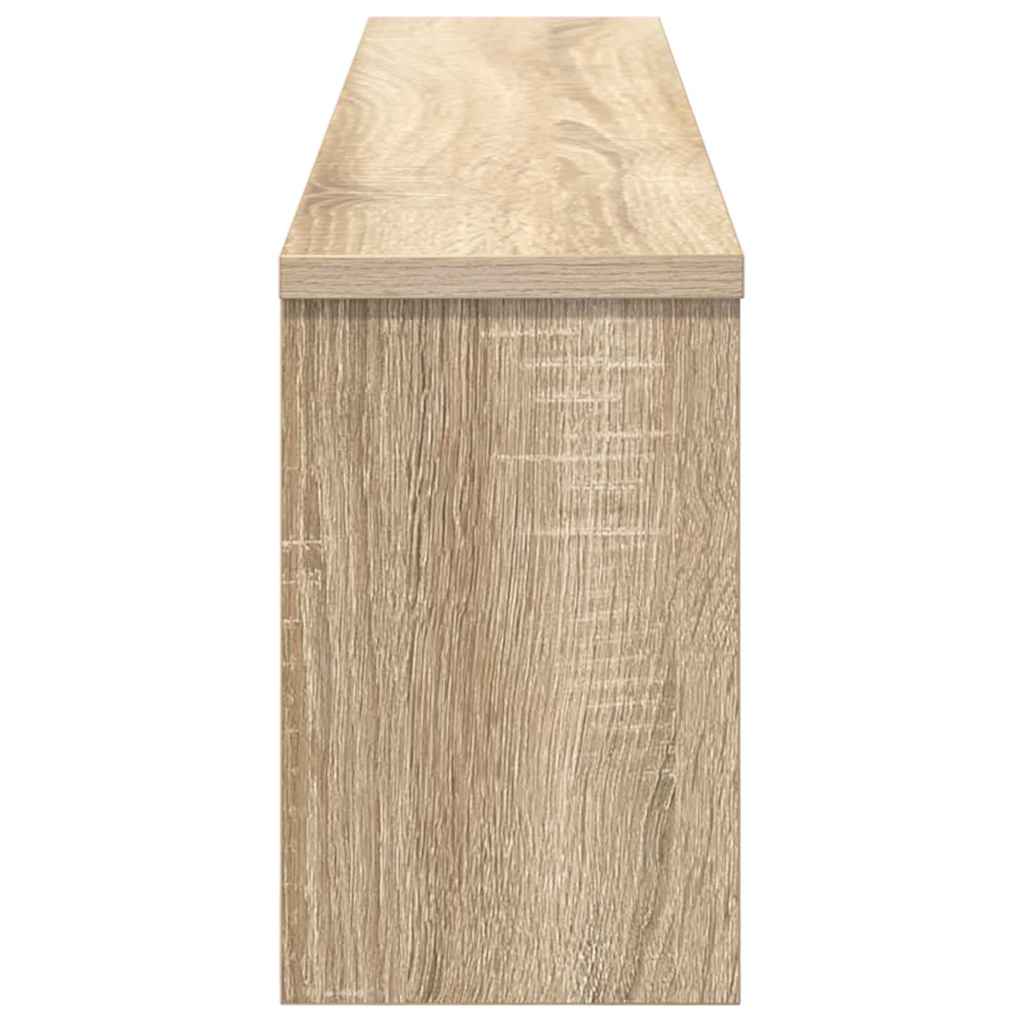 vidaXL Τοίχου Κρεμάστρα Επιτοίχιο Δρύς Sonoma 100 x 16 x 26 εκ