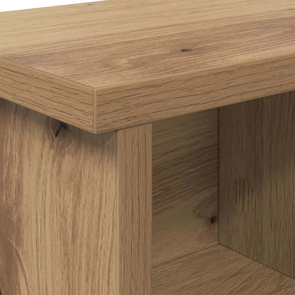 vidaXL Τοίχου Κρεμάστρα Επιτοίχιο Artisan Oak 100 x 16 x 26 εκ