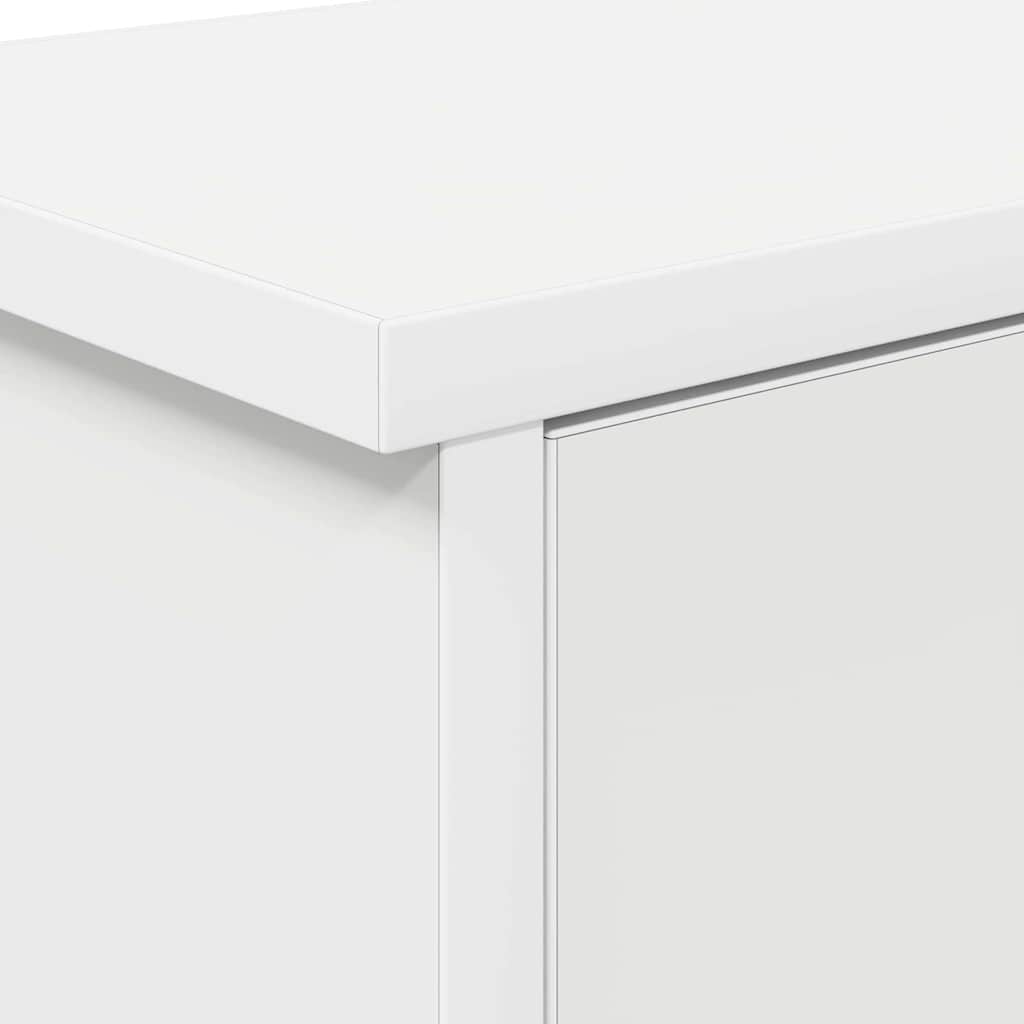 vidaXL Τοίχου Κρεμάστρα Επιτοίχιο Λευκό 50 x 20 x 30 εκ.