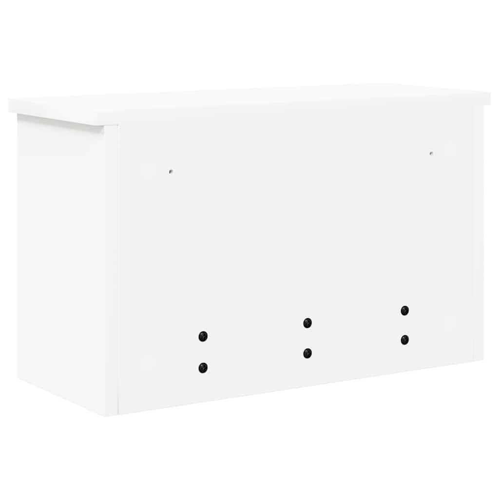 vidaXL Τοίχου Κρεμάστρα Επιτοίχιο Λευκό 50 x 20 x 30 εκ.