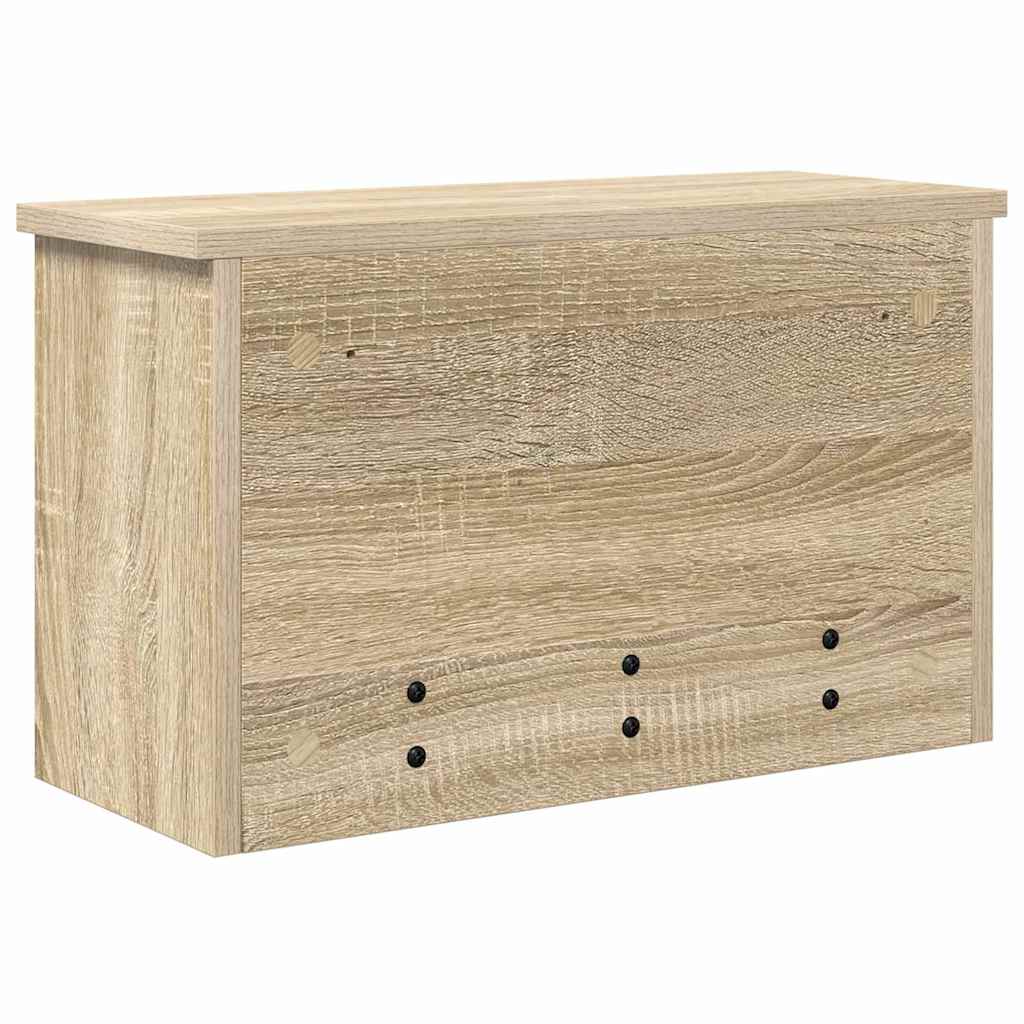 vidaXL Τοίχου Κρεμάστρα Επιτοίχιο Δρύς Sonoma 50 x 20 x 30 εκ.
