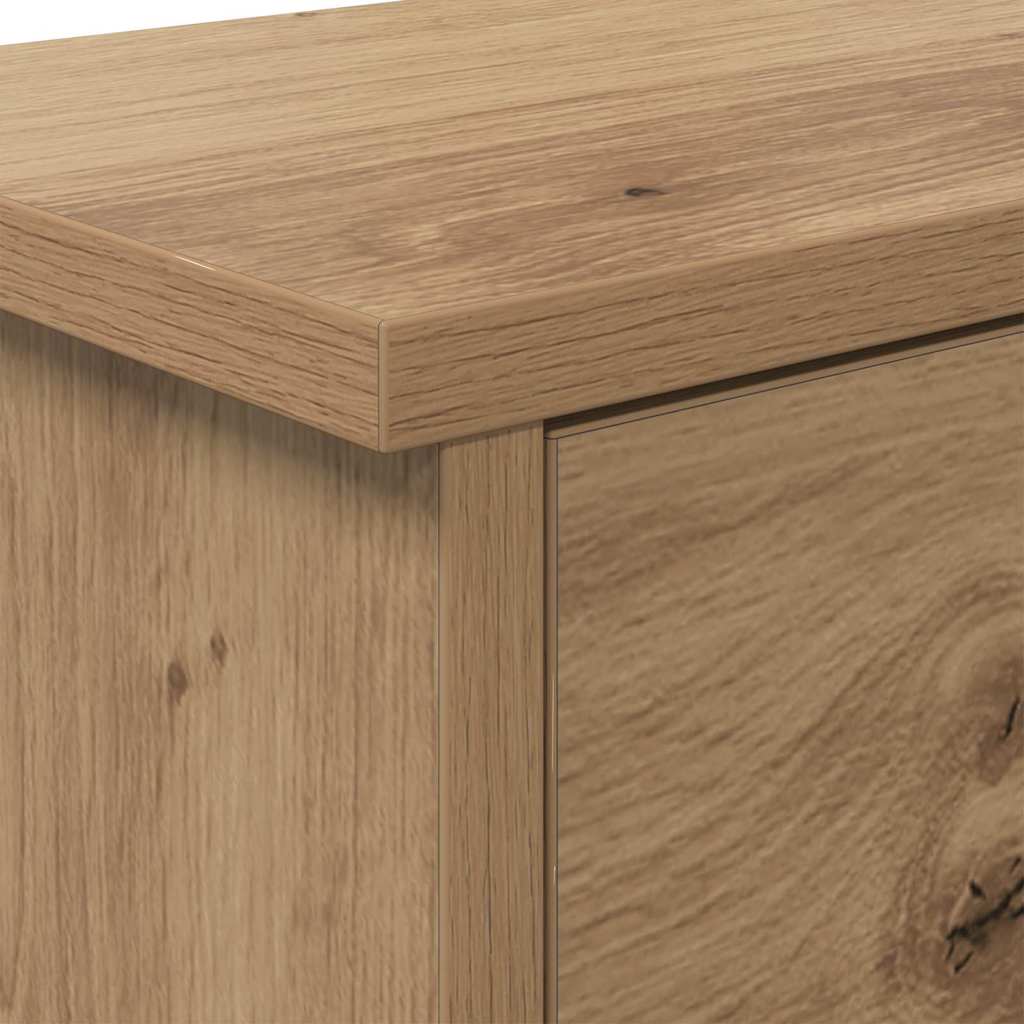 vidaXL Τοίχου Κρεμάστρα Επιτοίχιο Artisan Oak 50 x 20 x 30 εκ.