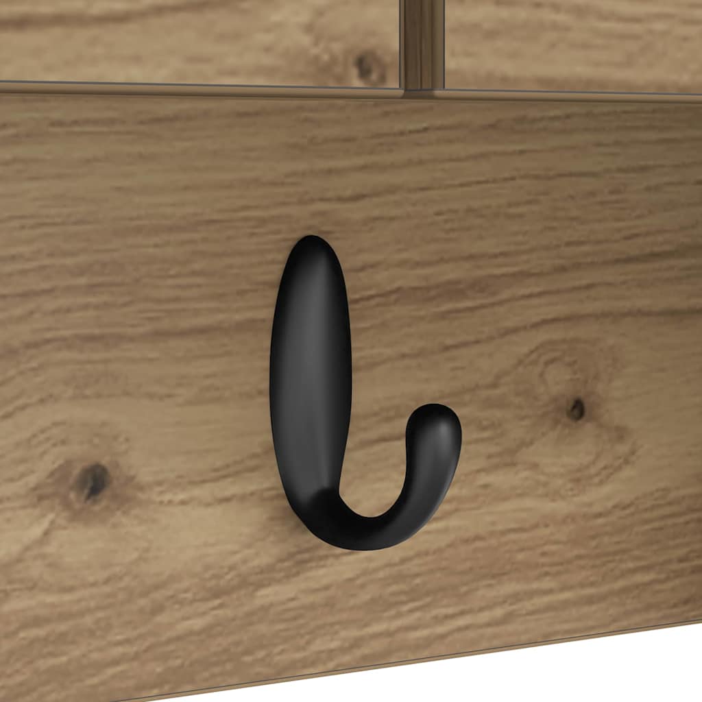 vidaXL Τοίχου Κρεμάστρα Επιτοίχιο Artisan Oak 50 x 20 x 30 εκ.
