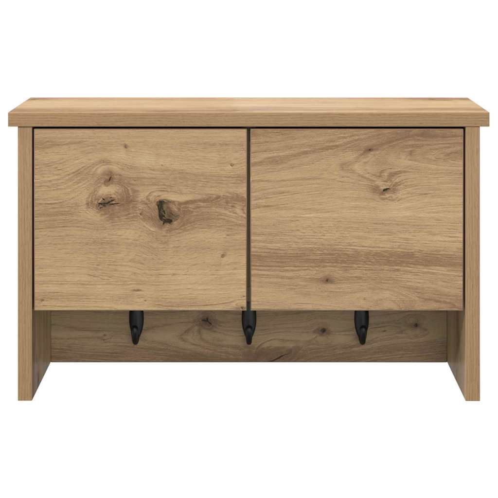 vidaXL Τοίχου Κρεμάστρα Επιτοίχιο Artisan Oak 50 x 20 x 30 εκ.