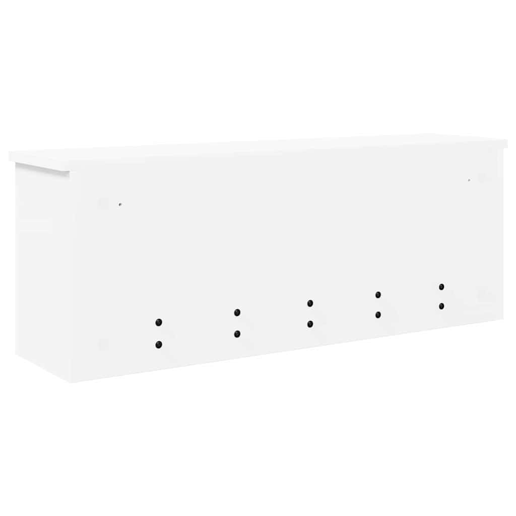 vidaXL Τοίχου Κρεμάστρα Επιτοίχιο Λευκό 80 x 20 x 30 cm