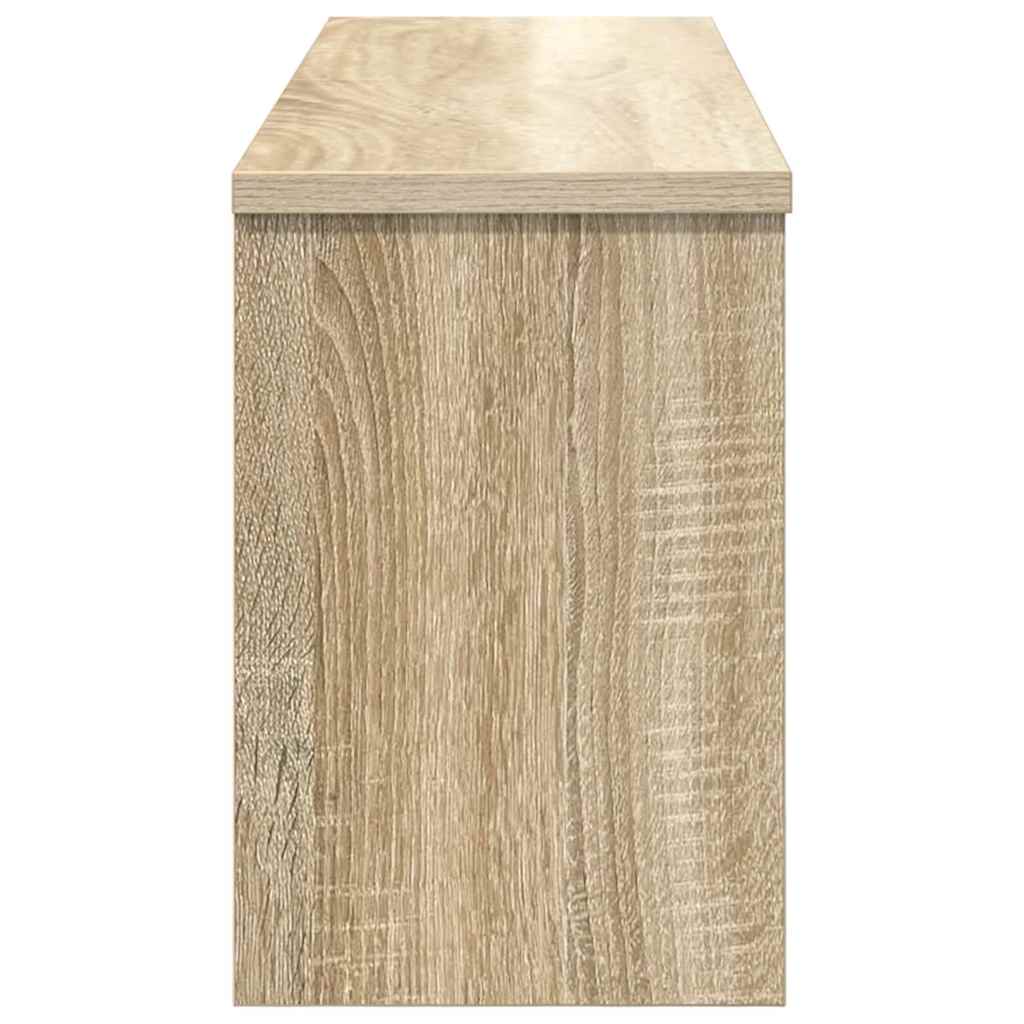 vidaXL Τοίχου Κρεμάστρα Επιτοίχιο Δρύς Sonoma 80 x 20 x 30 cm